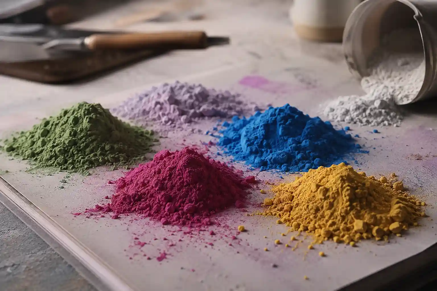 رنگ پودری چیست 